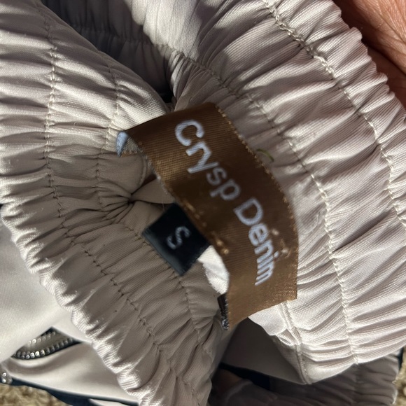 Size small “Crysp Denim” joggers pants with zipper at end. - Picture 4 of 4